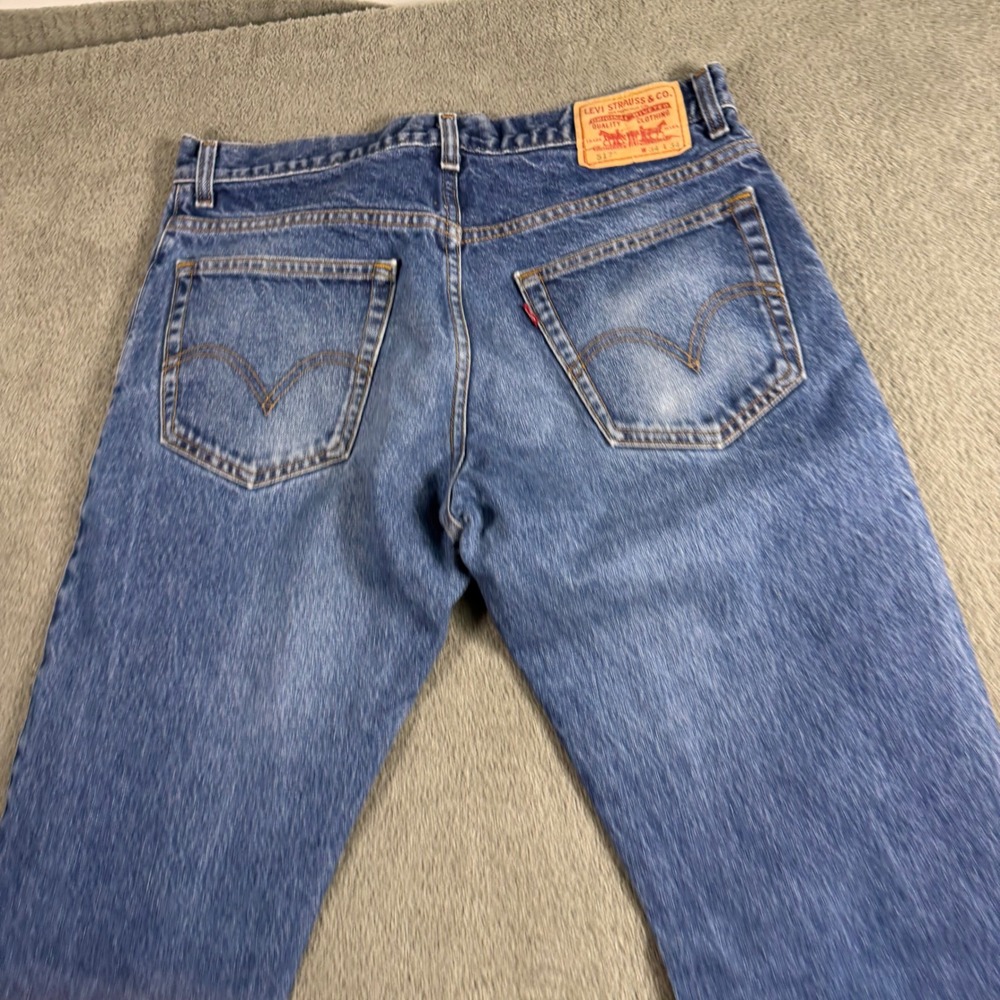 Levis 517 Mens Blue Bootcut Jeans Medium Wash Denim 34x34 00517-0216